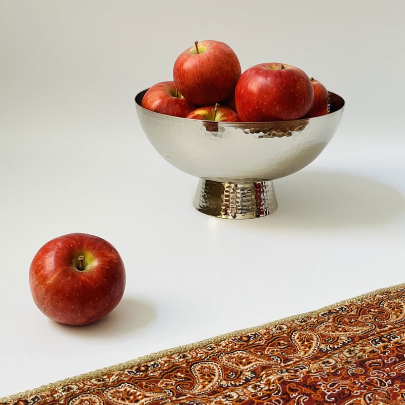 شکلات خوری مسی مدرن گرد کروم کد ZH407.6 صبا مس زنجان