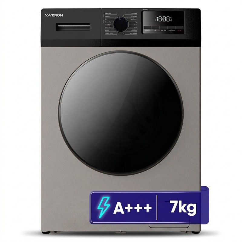 ماشین لباسشویی 7 اتوماتیک ایکس ویژن مدل TG72-BW BS