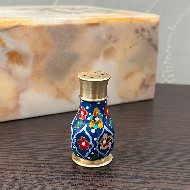 نمکدان برنجی مدل نقاشی