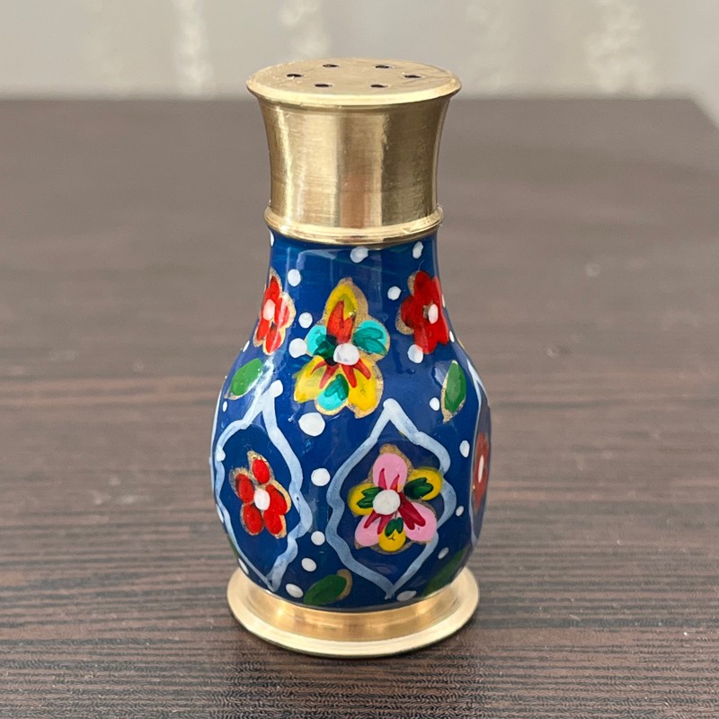نمکدان برنجی مدل نقاشی