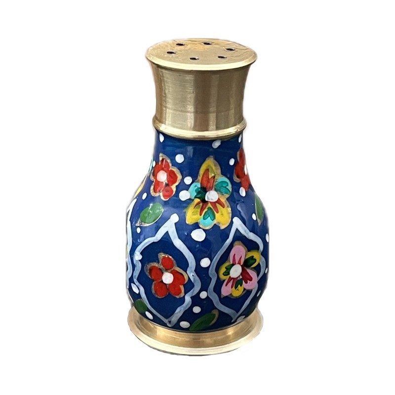 نمکدان برنجی مدل نقاشی