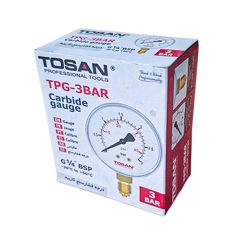 درجه فشارسنج کاربید توسن مدل TPG-3BARجدید