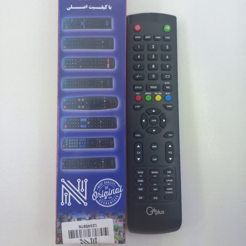 ریموت کنترل تلویزیون جی پلاس مدل ak87643756565643
