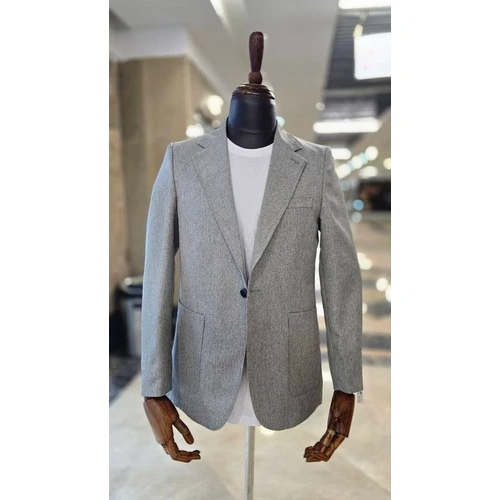 کت تک مردانه تابستانی جیب از رو خاکی