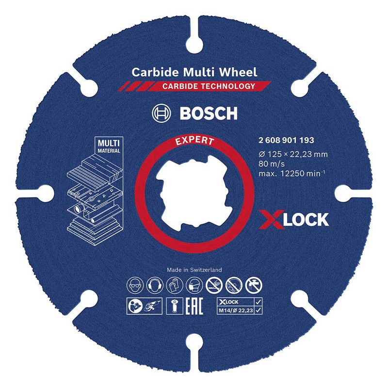 صفحه برش بوش مدل فوق حرفه ای کاربیدی Carbid Multi 125 mm