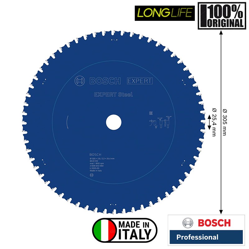 تیغه اره پروفیل بر بوش مدل EXPERT Steel 305 MM