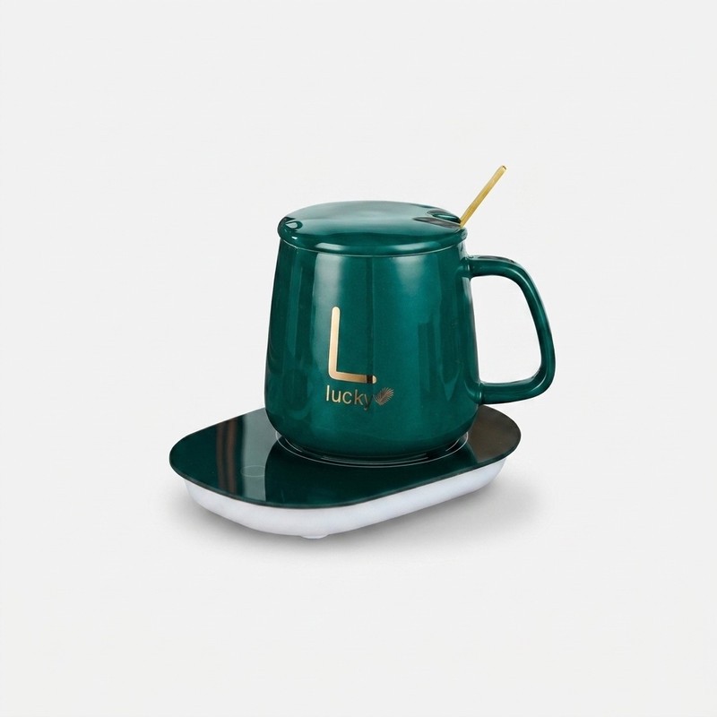 ماگ حرارتی لاکی مدل Temperature به همراه صفحه گرمکن برقی