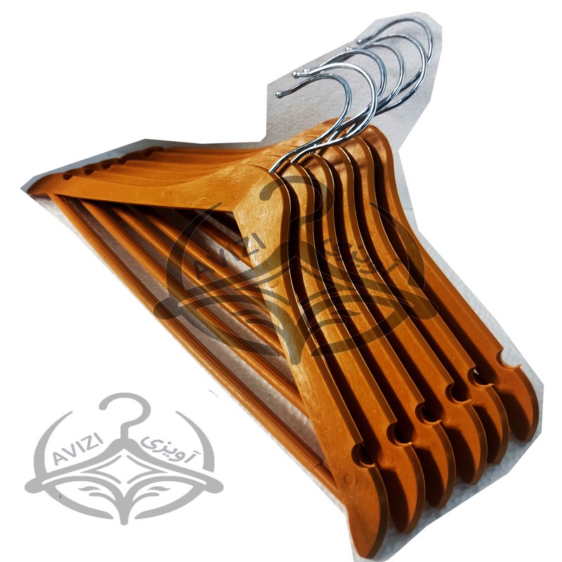 چوب لباسی طرج چوب افرا کد 35 بسته 18 عددی