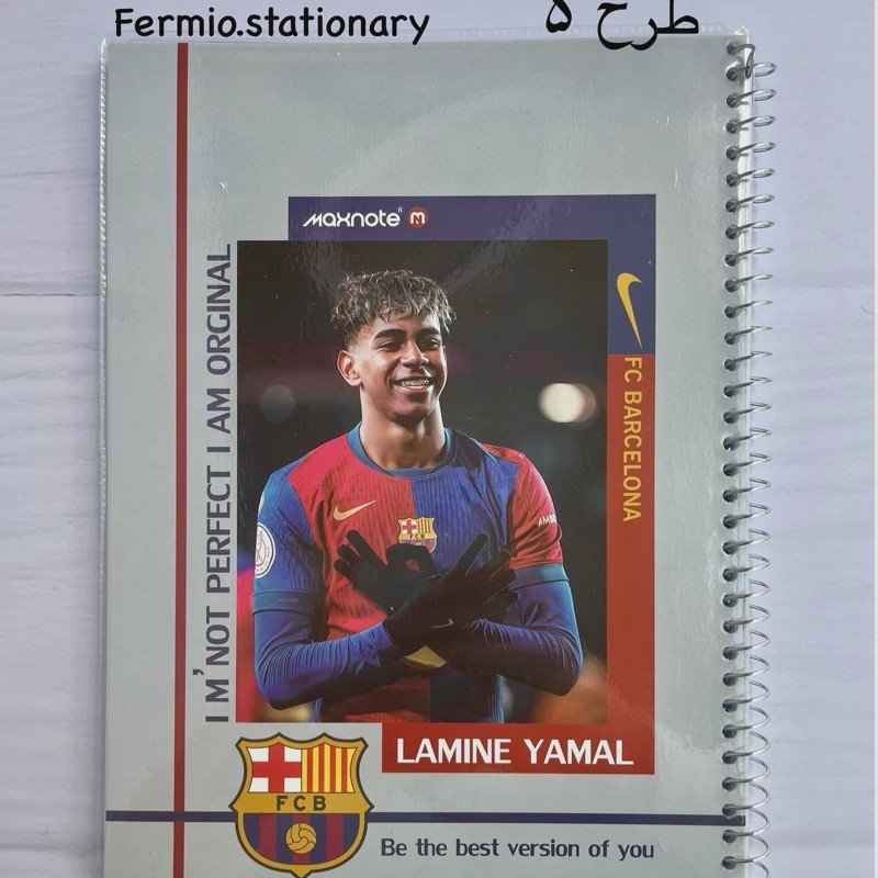 دفتر فوتبالی 100 برگ مجلد نهال مکس
