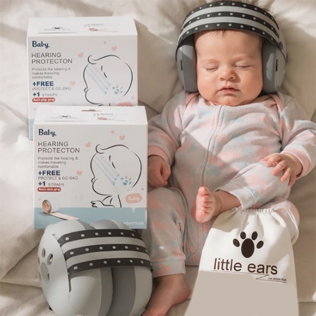محافظ گوش نویزگیر کودک و نوزاد مدل little ears طرح پنجه