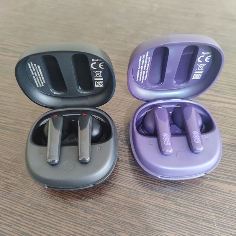 هدفون بلوتوثی کیو سی وای مدل T13X با نویز کنسلینگ میکروفون (ENC)، درگاه شارژ USB Type-C، دارای میکروفون چهارگانه، امک...