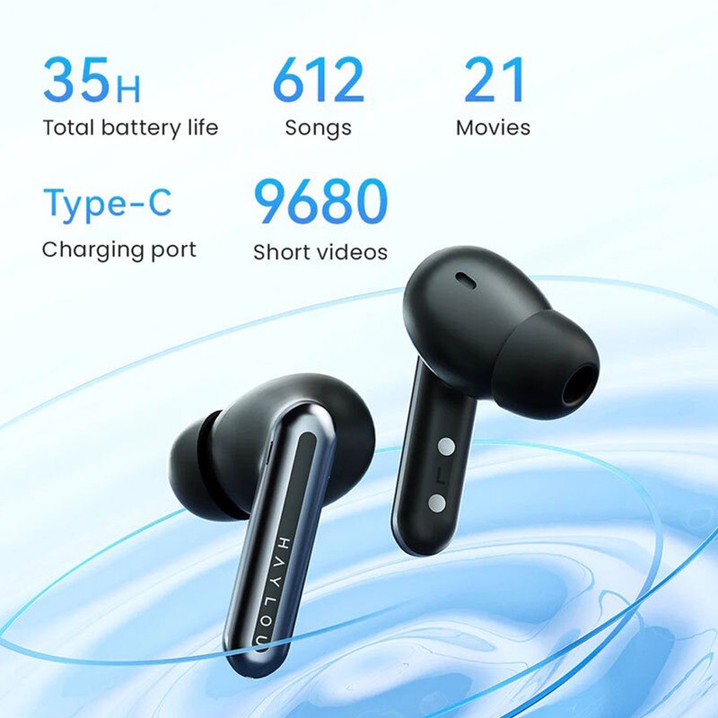 هدفون بلوتوثی هایلو مدل Mori Plus با نویز کنسلینگ فعال، 3 میکروفون در هر گوشی، فناوری Anti-wind Noise، فرمان لمسی و م...