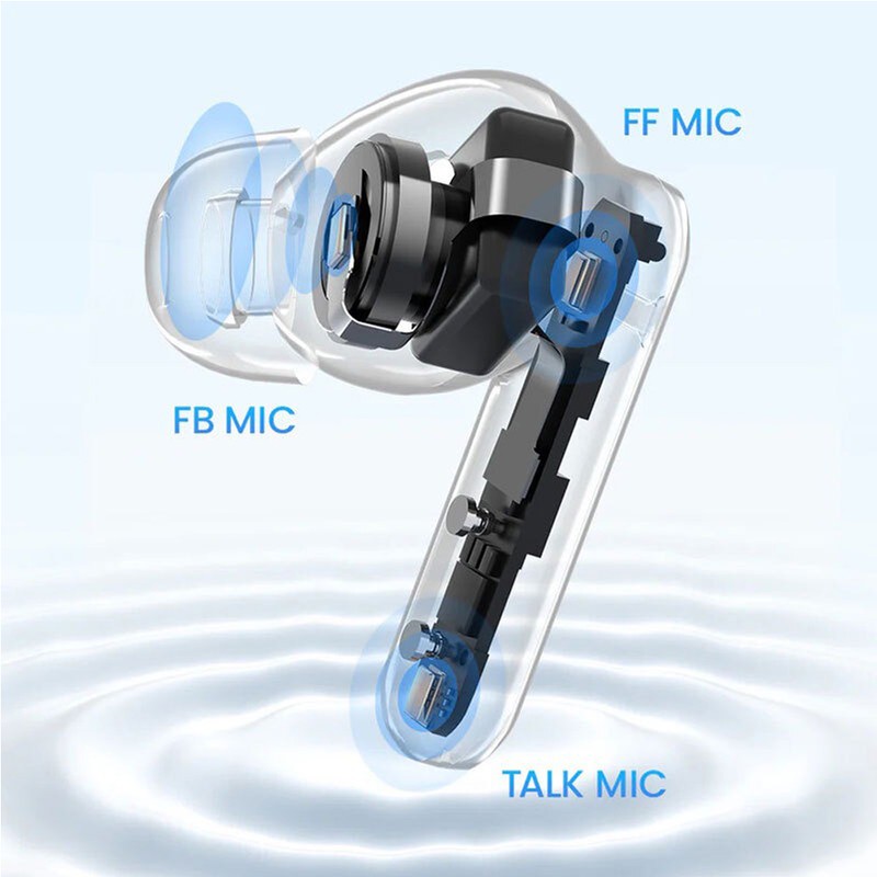 هدفون بلوتوثی هایلو مدل Mori Plus با نویز کنسلینگ فعال، 3 میکروفون در هر گوشی، فناوری Anti-wind Noise، فرمان لمسی و م...