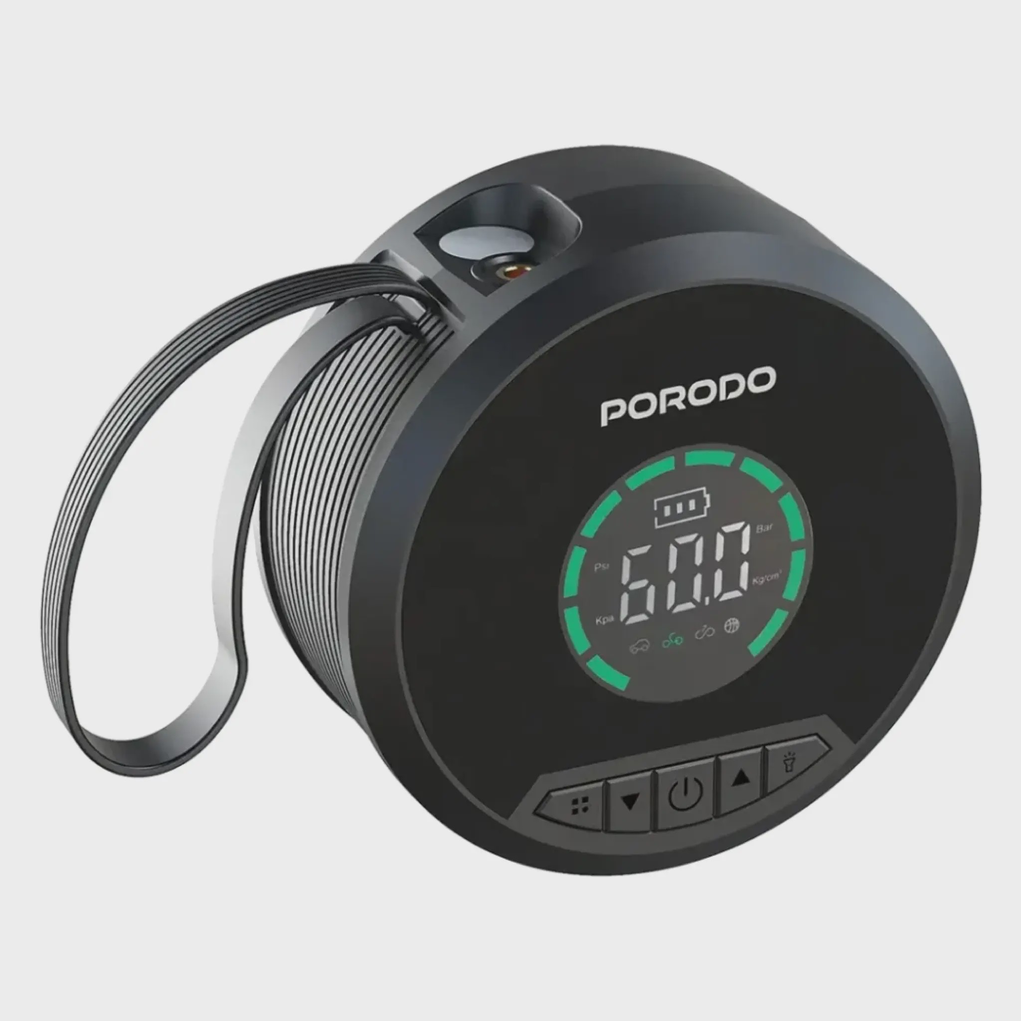 پاور بانک ، جامپ استارتر Porodo Gagefit Power Bank jump Starter with Tire Inflatorجدید