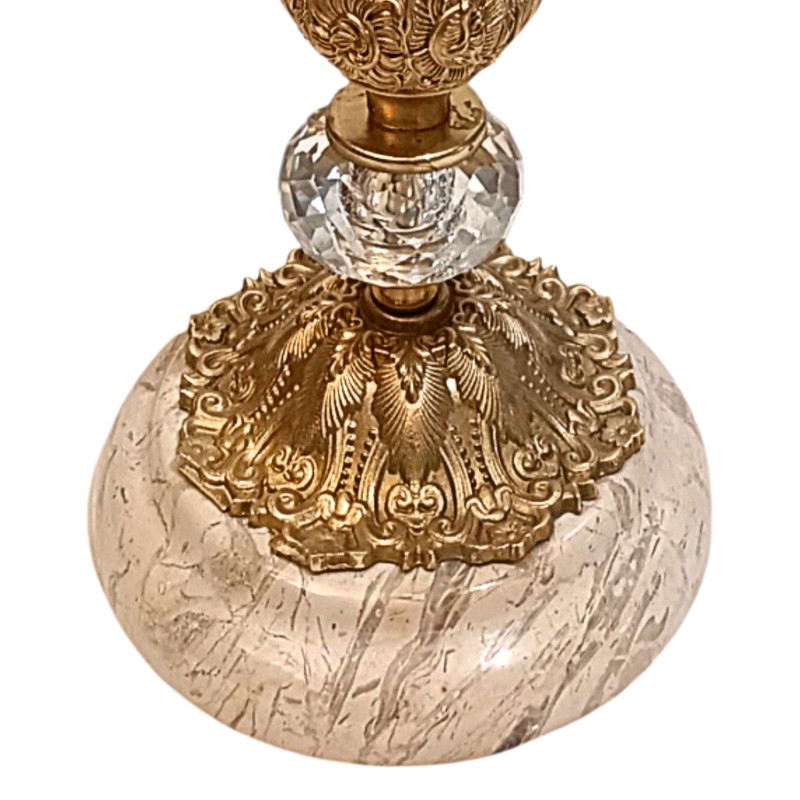 شمعدان برنجی مدل امپراتور کد S-4294 بسته دو عددی