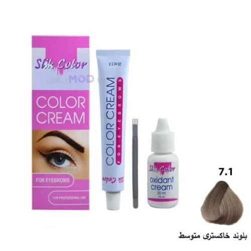 پک رنگ ابرو سلیک کالر شماره 7 1 بلوند خاکستری متوسط