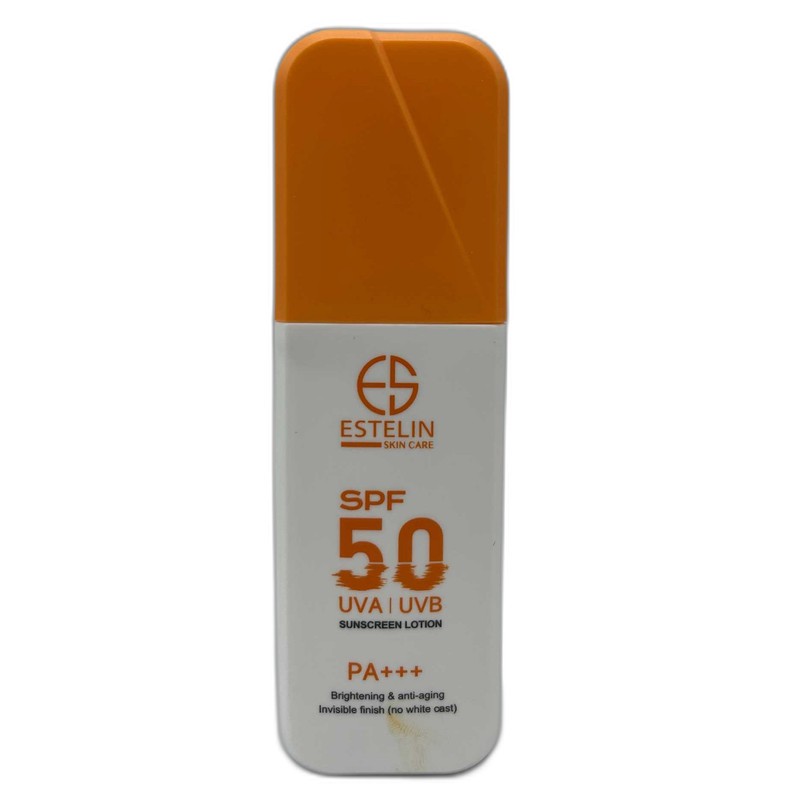 لوسیون ضد آفتاب بدون رنگ استیلن SPF 50 مدل فوق مرطوب کننده، محافظ UVA ،UVB و PA مناسب برای انواع پوست حجم 75 میلیلیتر