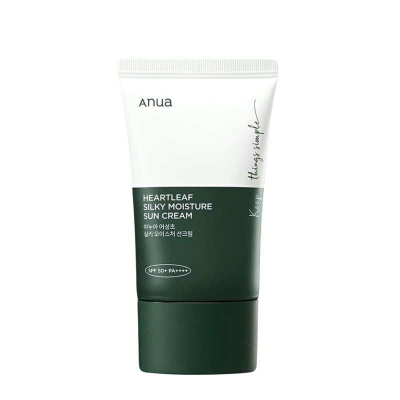 کرم ضد آفتاب بیرنگ دست، صورت آنوا SPF 50 مدل heartleaf محافظ UVA ،UVB مناسب برای انواع پوست حجم 50 میلیلیتر