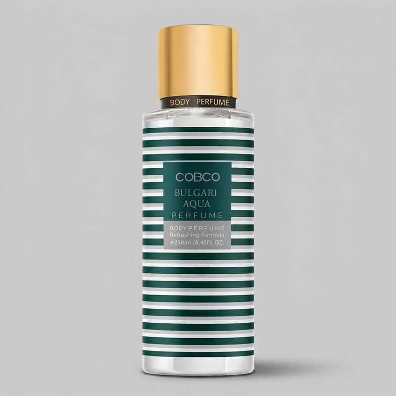 بادی اسپلش مردانه کوبکو مدل BULGARI AQUA حجم 250 میلیلیتر