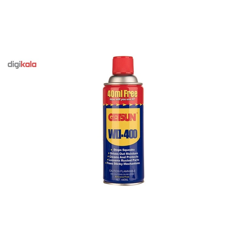 اسپری روان کننده و زنگ بر گتسان مدل WD-400 حجم 440 میلی لیتر