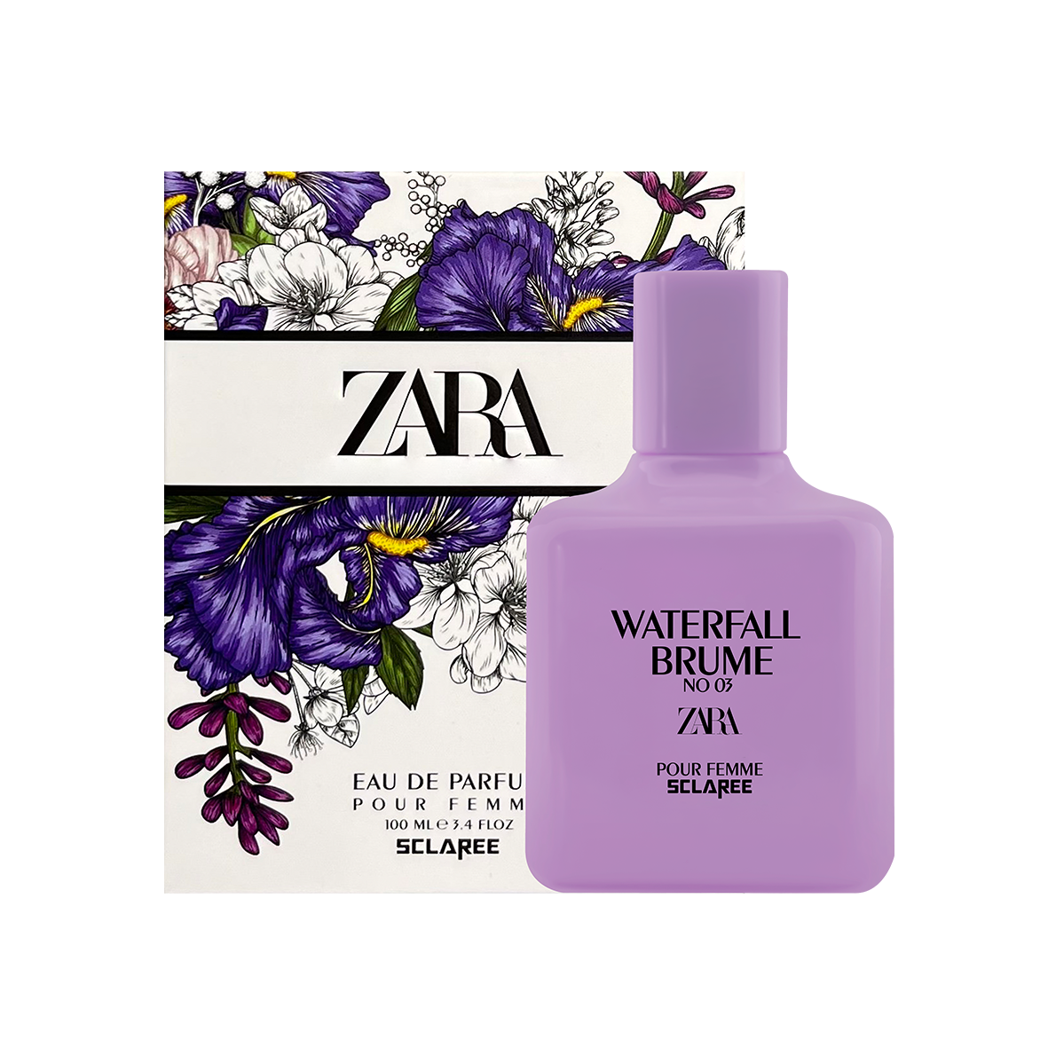 ادوپرفیوم زنانه اسکلاره مدل Zara Waterfall Brume حجم 100 میلی لیتر