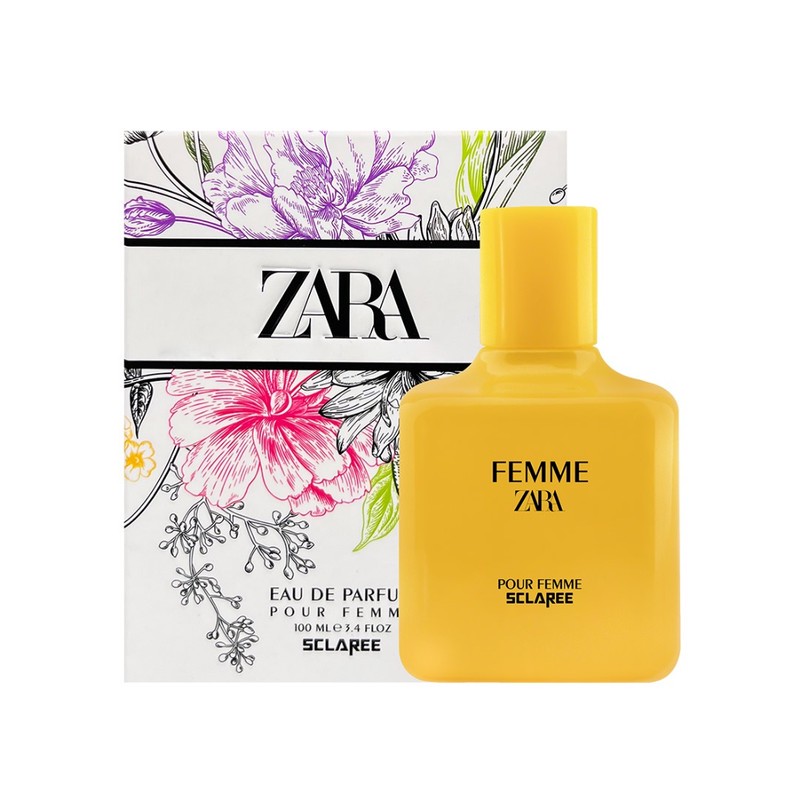 ادوپرفیوم زنانه اسکلاره مدل zara femme حجم 100 میلی لیتر