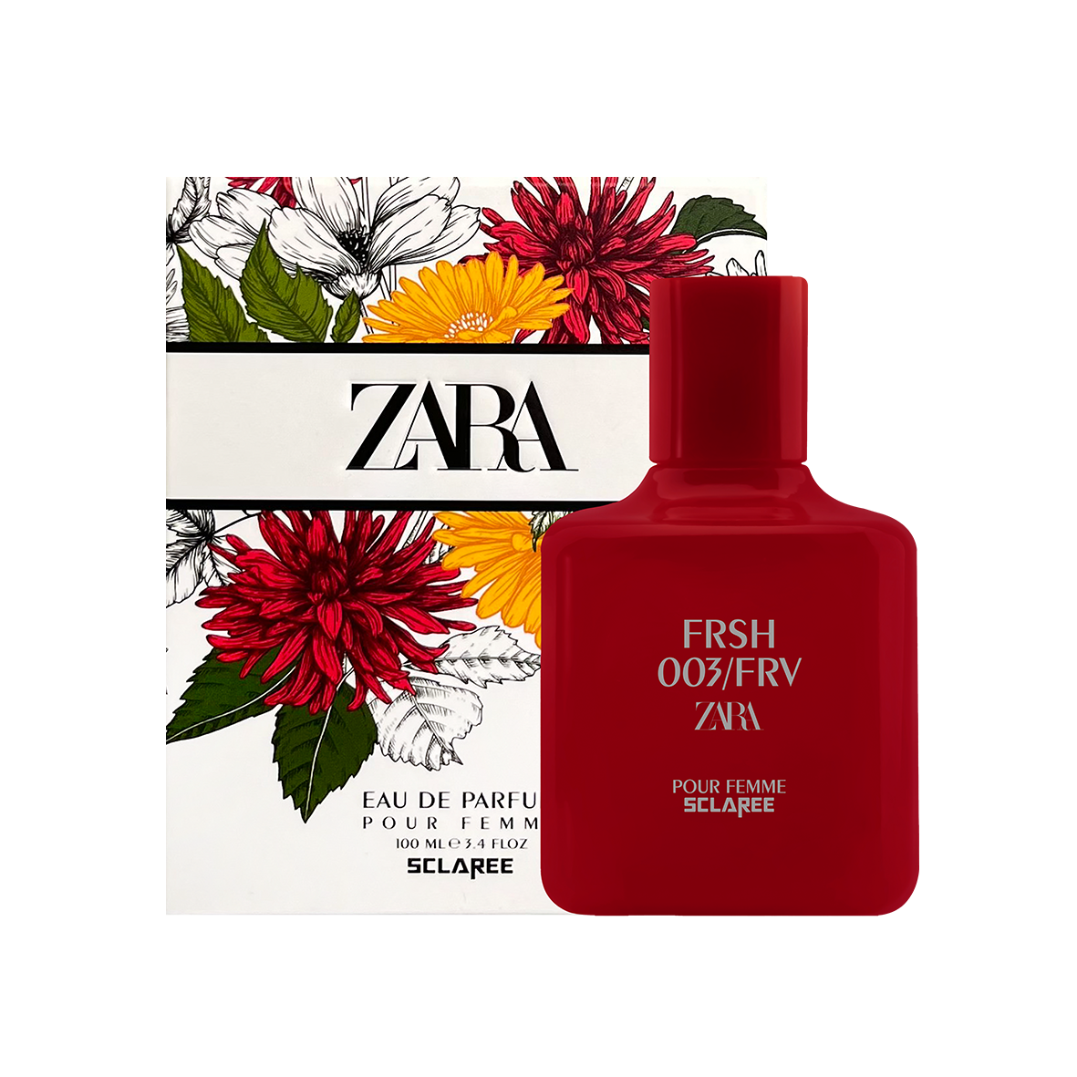 ادوپرفیوم زنانه اسکلاره مدل Zara Frsh 003 حجم 100 میلی لیترجدید