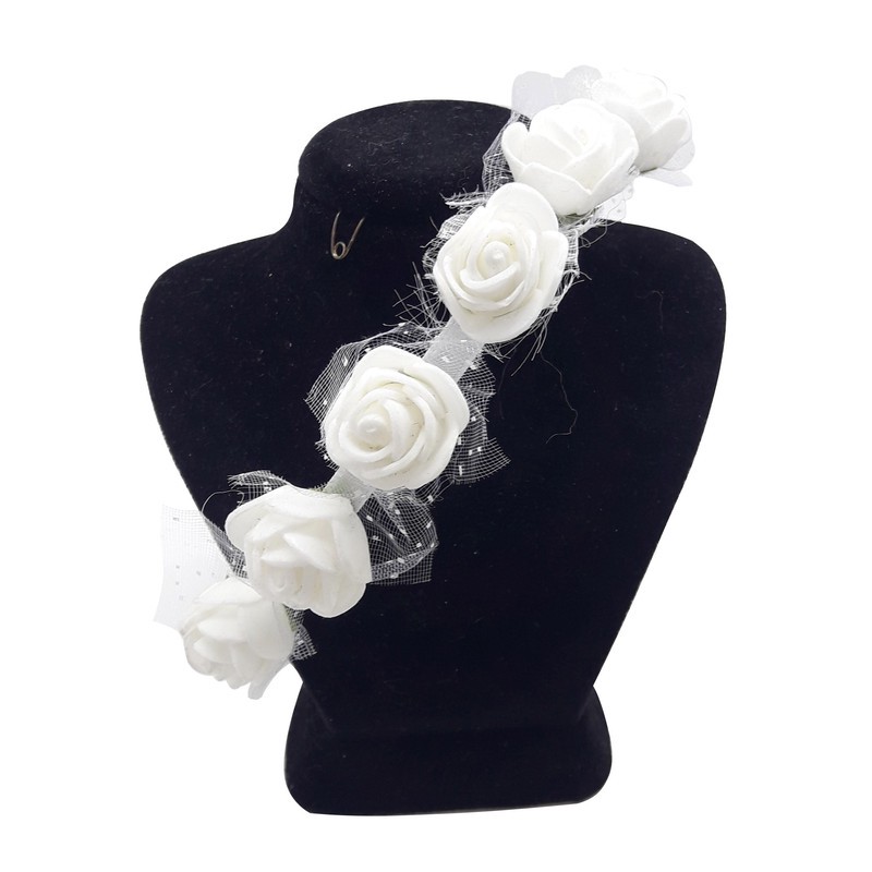 تل مو دخترانه طرح گل کد roz-w1