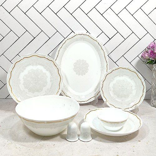 سرویس آرکوپال 28 پارچه پارس اپال مدل والریا طرح 562 (پسکرایه)جدید