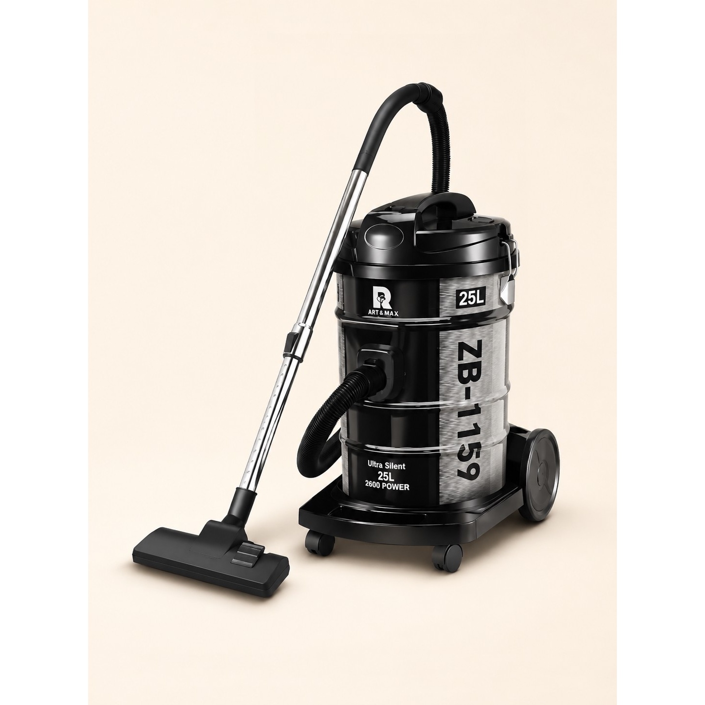 جارو برقی سطلی 25 لیتر 2700 وات زومبا ZB-1159 (پسکرایه)