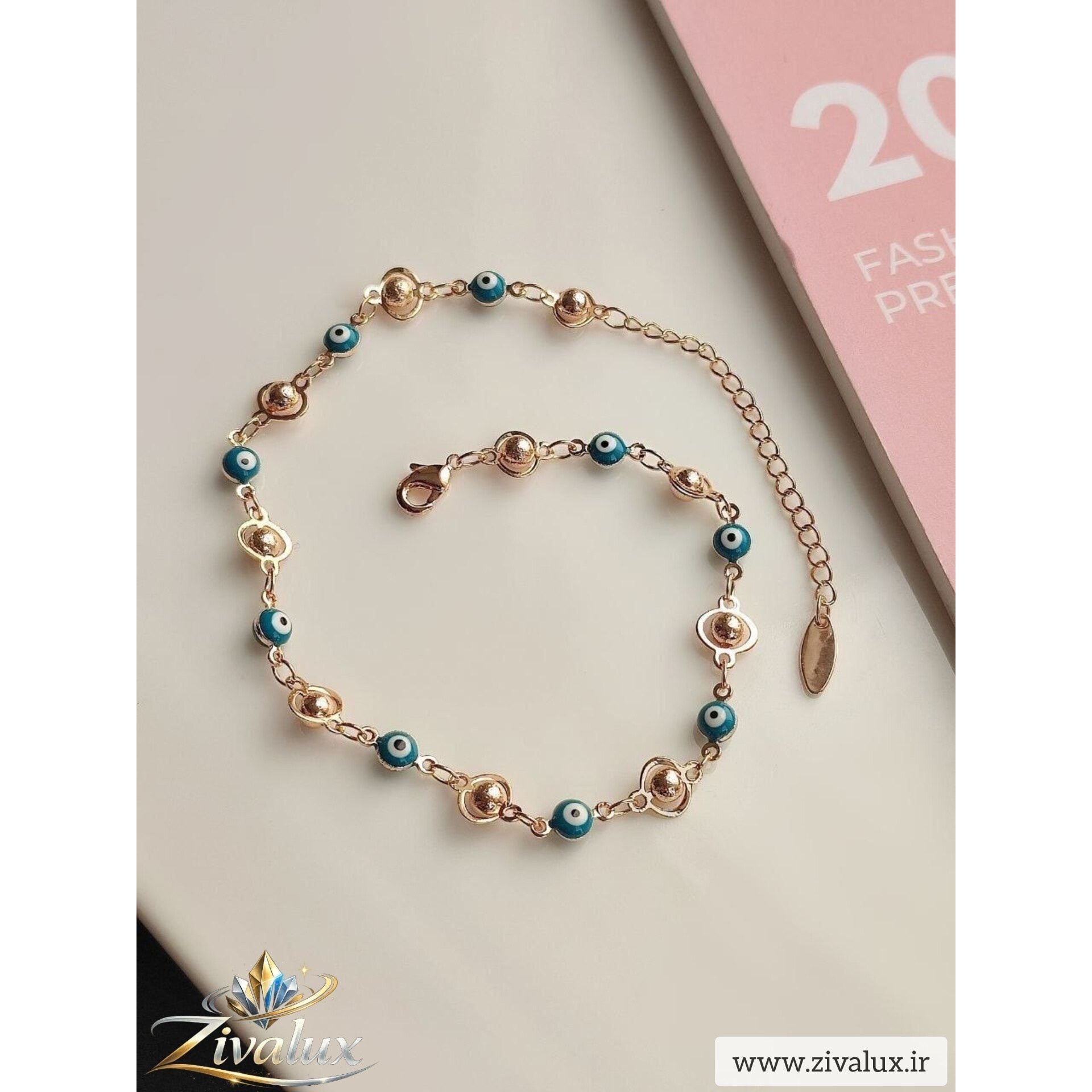 پابند زنانه YSX طرح چشم نظر کد 1045