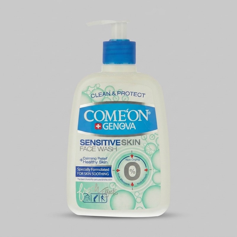 ژل شستشو صورت کامان مدل Sensitive حجم 500 میلی لیتر