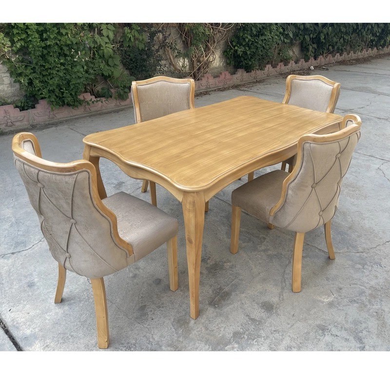 میز و صندلی ناهارخوری چهار نفره گالری والریان مدل M-CH-1004