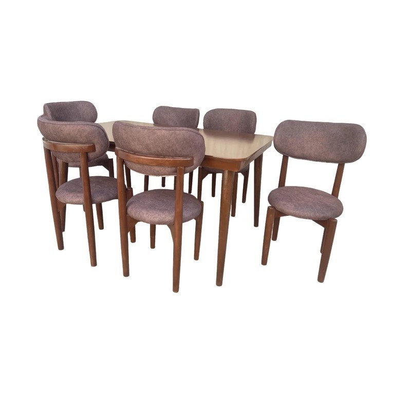 میز و صندلی ناهارخوری 6 نفره مدل promax06lux