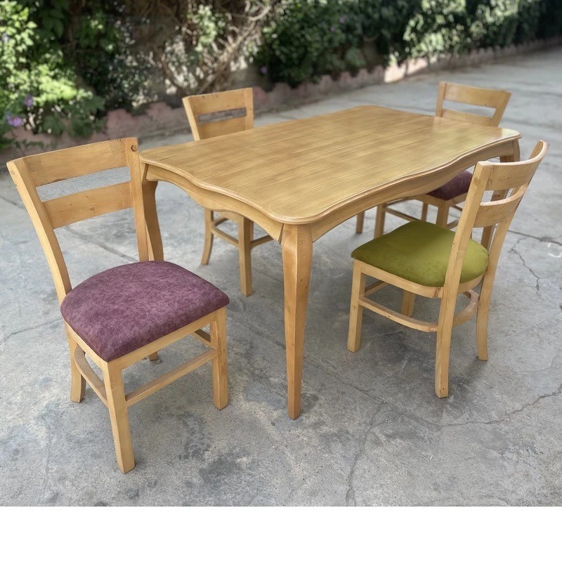 میز و صندلی ناهارخوری چهار نفره گالری والریان مدل M-CH-1304
