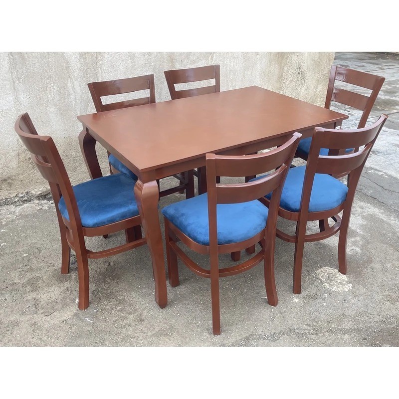 میز و صندلی ناهارخوری شش نفره گالری والریان مدل M-CH-606