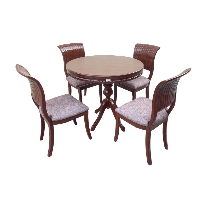 میز و صندلی ناهارخوری چهار نفره گالری والریان مدل Sadaf-Gol-2604