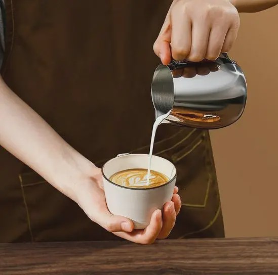 پیچر لاته حرفه ای 400 میلی لیتری استیل