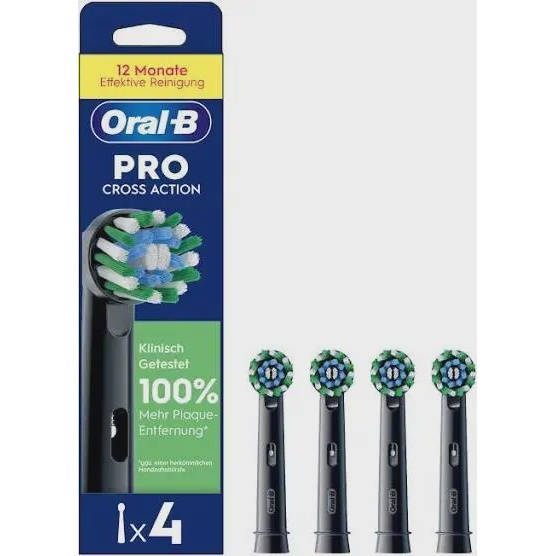 سری یدک مسواک برقی اورال- بی مدل Pro Cross Action بسته 4 عددی
