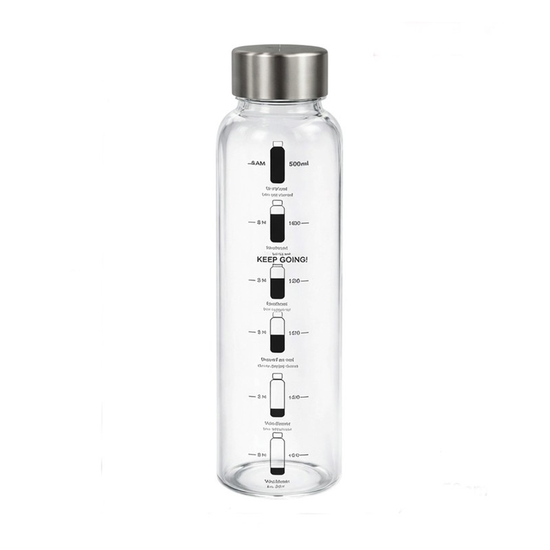 بطری آب دنی هوم مدل شیشه ای گنجایش 0.5 لیترجدید