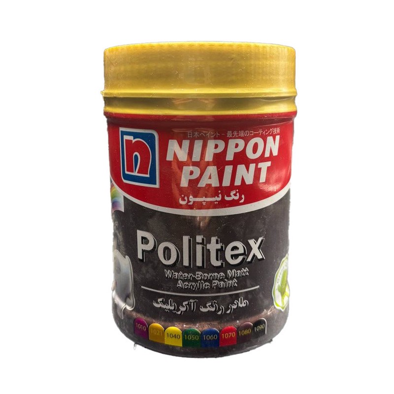 رنگ قهوه ای اکرلیک پولیتکس نیپون کد 1080 وزن 1 کیلوگرم