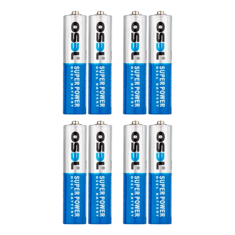 باتری نیم قلمی اوسل مدل Super Power R03P بسته 8 عددی