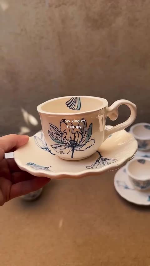 ست فنجان نعلبکی پیاله چای خوری عصرانه خوری کالکشن استلا