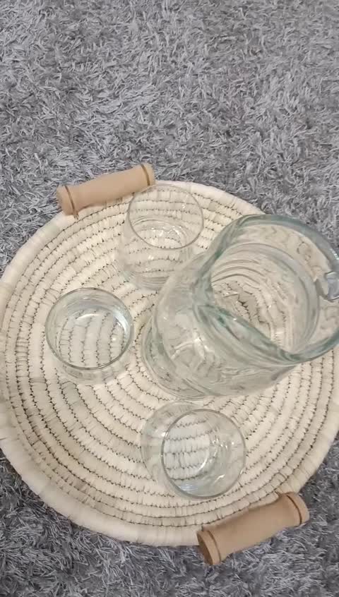 سینی حصیری قطر 30س(پس کرایه)