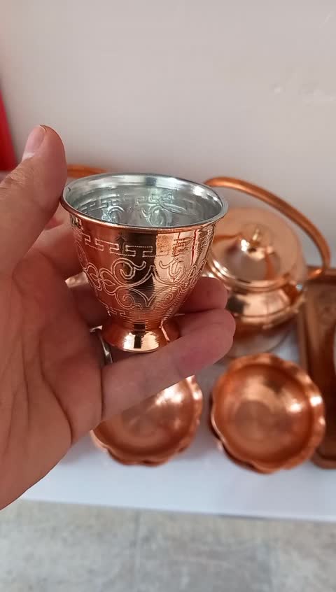 شات قهوه خوری مدل جام نانوشده و طرح دار زنجان