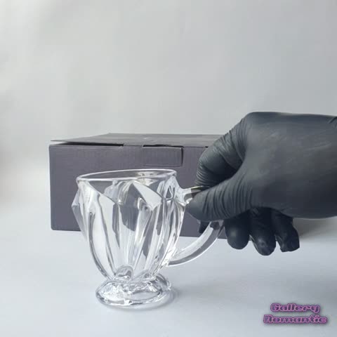 فنجان کریستال آلبرتا مدل ماکائو چین درجه 1 بسته 6 عددی(پس کرایه)