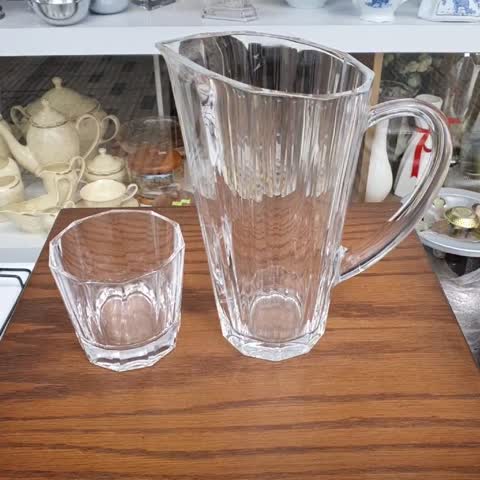پارچ و نیم لیوان کریستال پاشاباغچه مدل گریس 5 پارچه(پس کرایه)