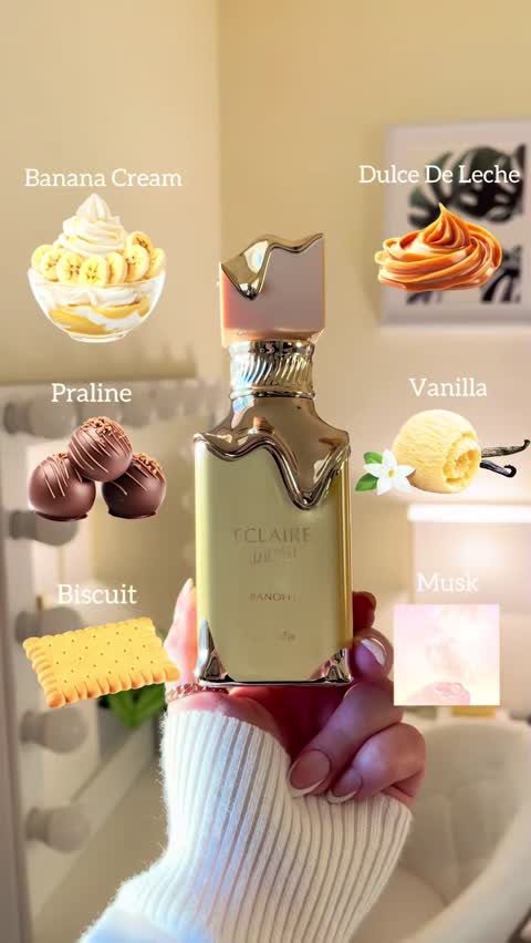 ادکلن اکلیر Eclaire Banoffiبرند Lattafa لطافه 100 میل