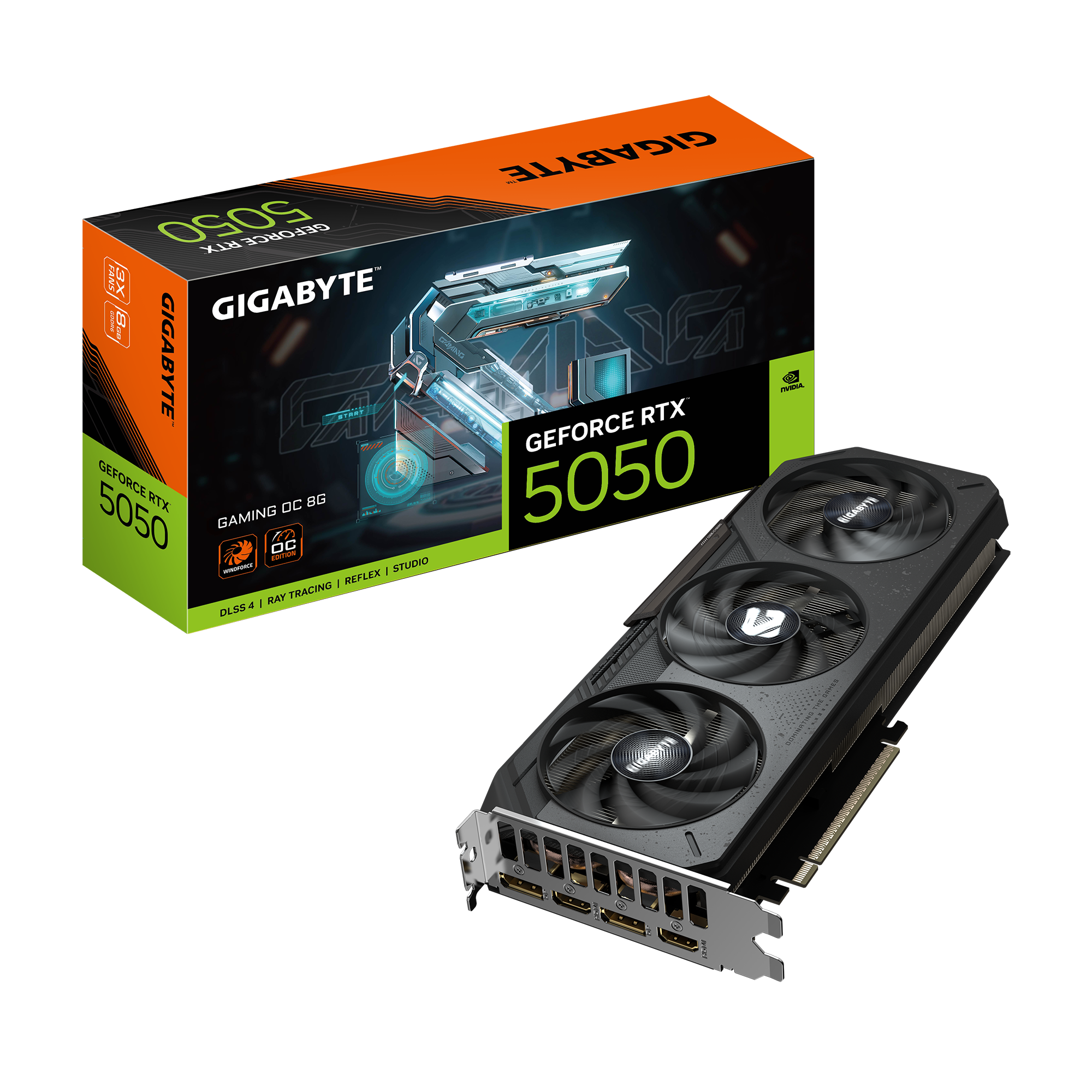 کارت گرافیک گیگابایت مدل GeForce RTX 5050 GAMING OC 8G