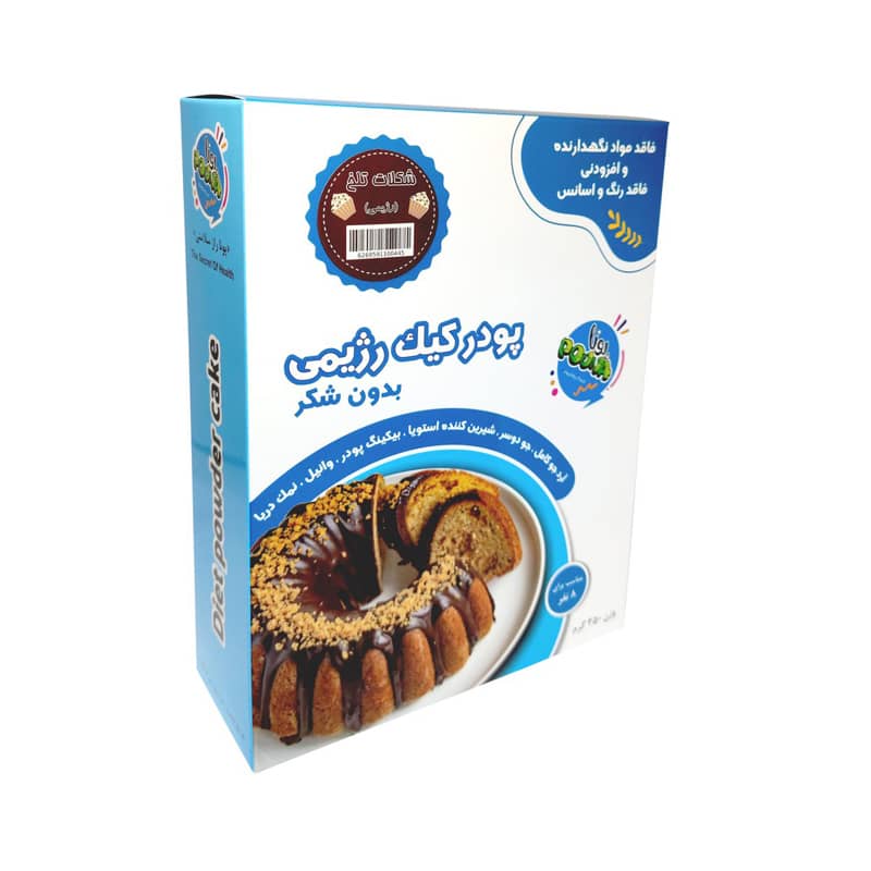 پودر کیک رژیمی شکلات تلخ بدون قند پونا 350 گرم